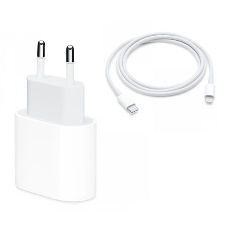 Generic Chargeur IPhone Original Apple Fast+Cable 1M Blanc Charger Premium  Adapter Apple à prix pas cher